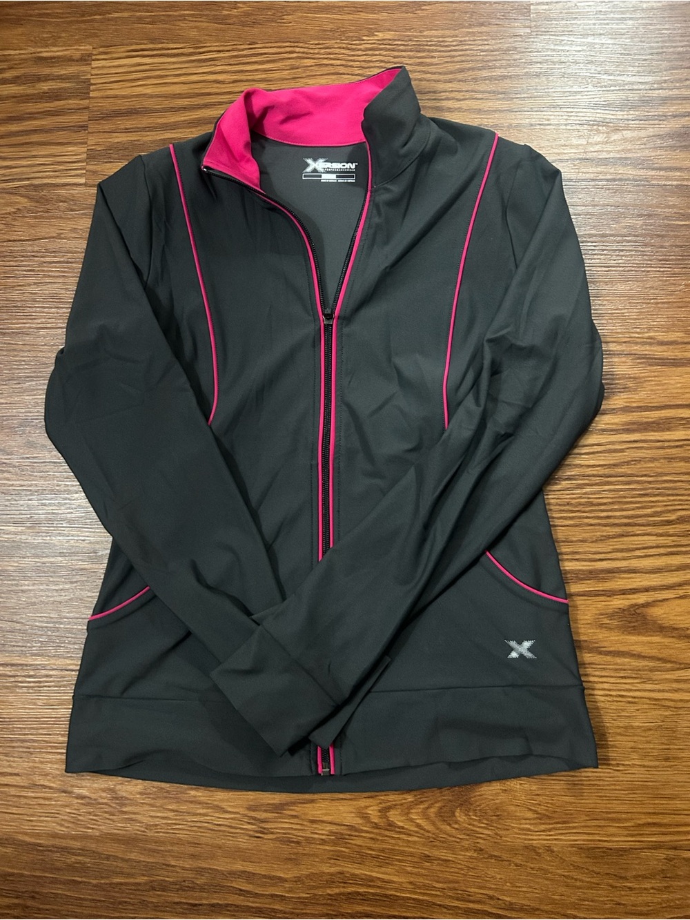 Xersion Women's Black Jacket with Pink Trim